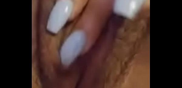  Ebony girl playing with that pussy on a lonely Jacksonville night